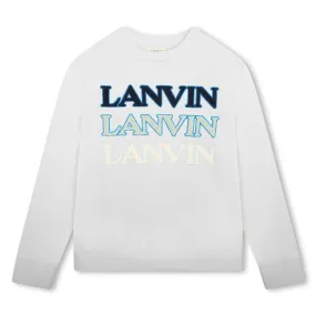 Lanvin Sweater Triple Logo Light Green