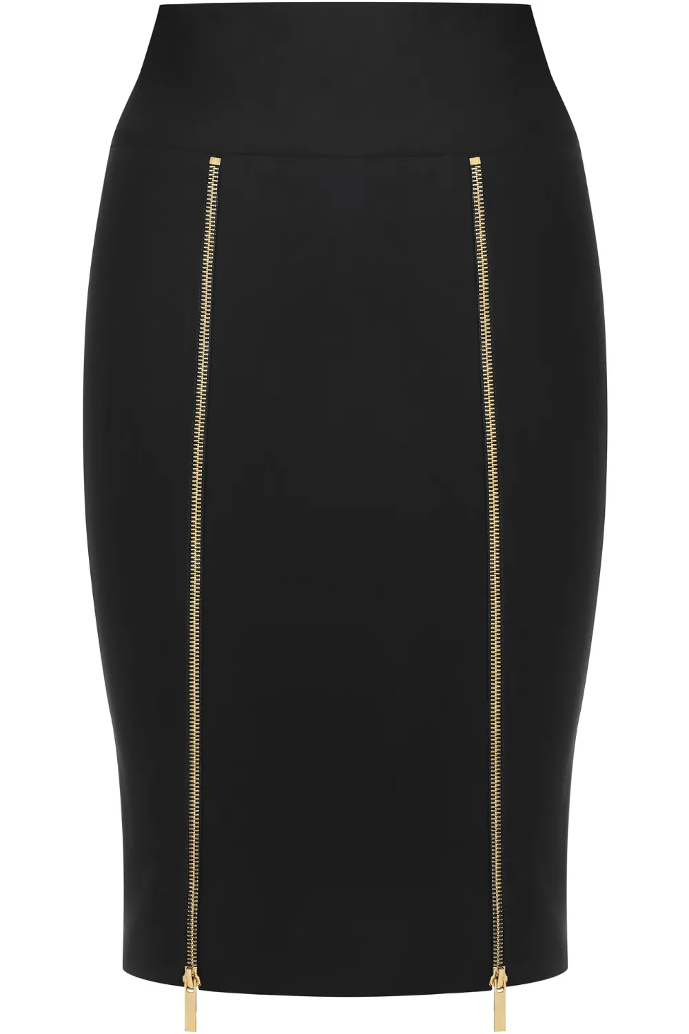 Le Vestiaire Wool Pencil Skirt with Zips