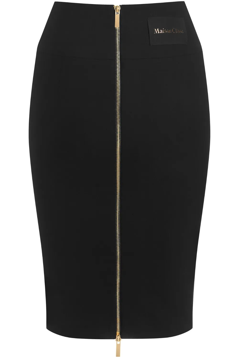 Le Vestiaire Wool Pencil Skirt with Zips