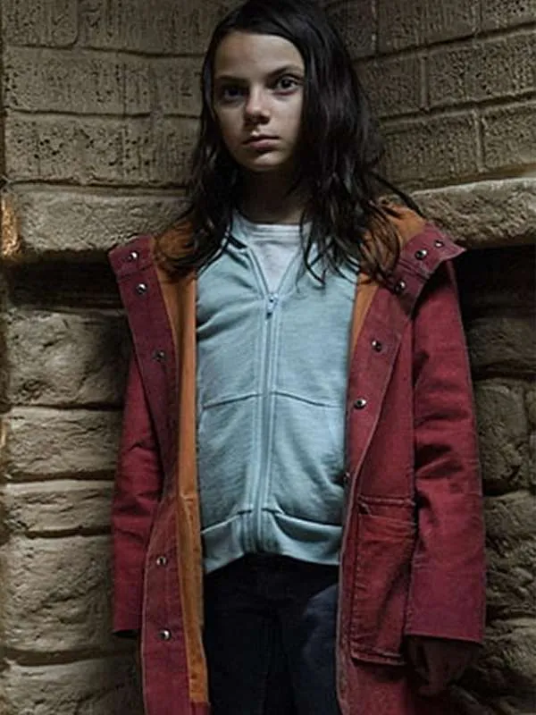 Logan Dafne Keen Red Coat - New American Jackets