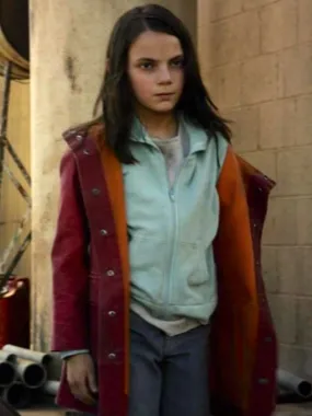 Logan Dafne Keen Red Coat - New American Jackets