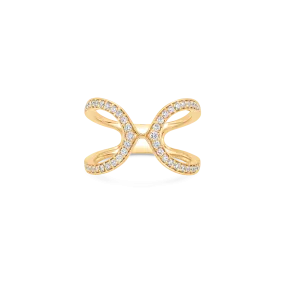 Lucia Double Taj Diamond Ring