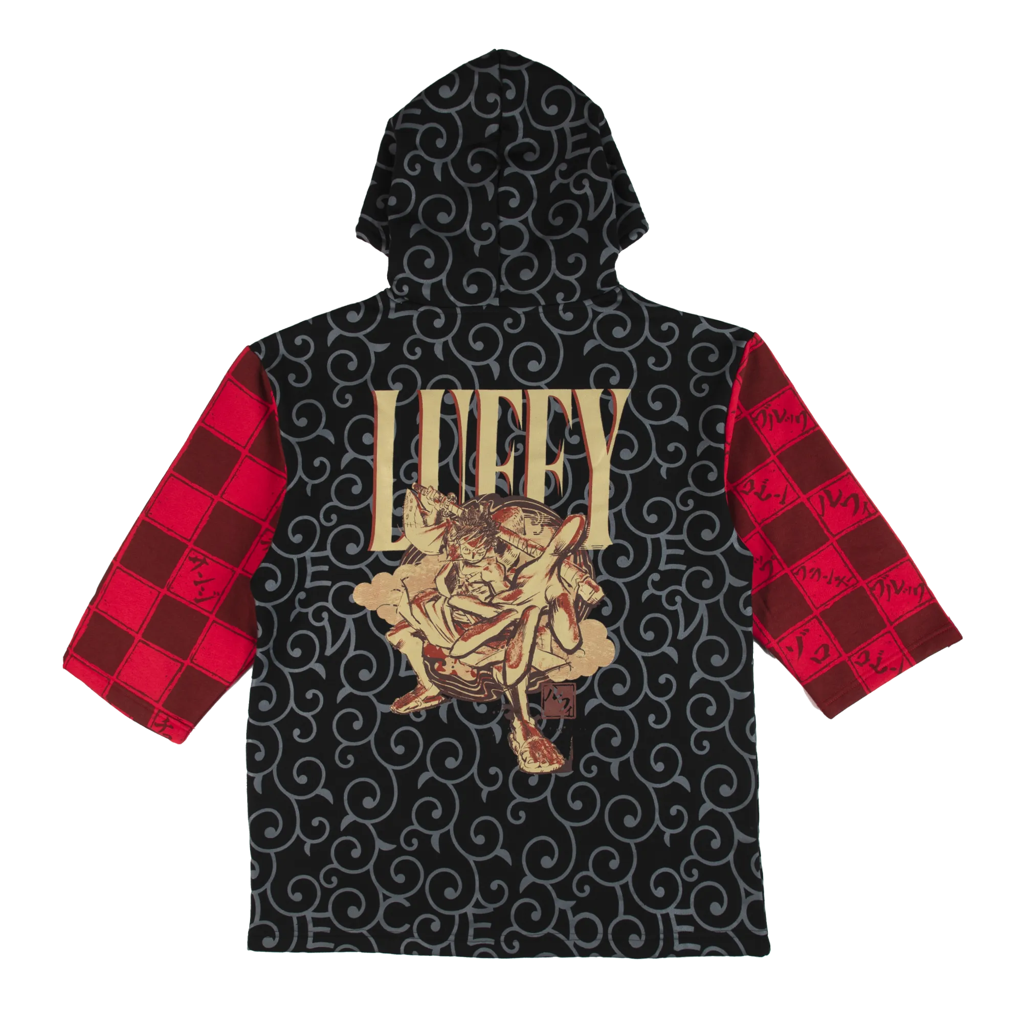 Luffy 3/4 Sleeve Inlay Hoodie