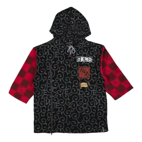 Luffy 3/4 Sleeve Inlay Hoodie