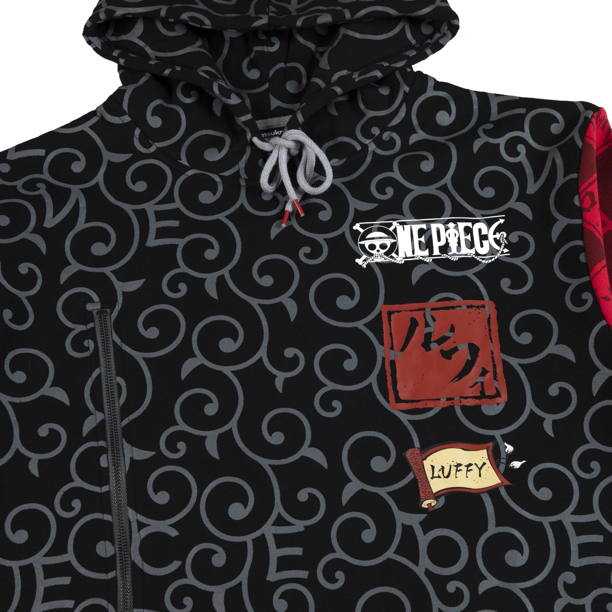 Luffy 3/4 Sleeve Inlay Hoodie