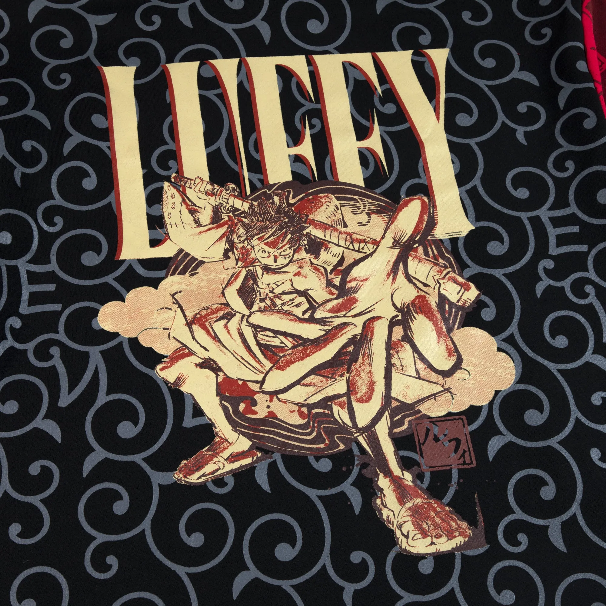 Luffy 3/4 Sleeve Inlay Hoodie