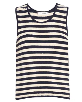 Mariner Sweater Tank in Navy Multicolor