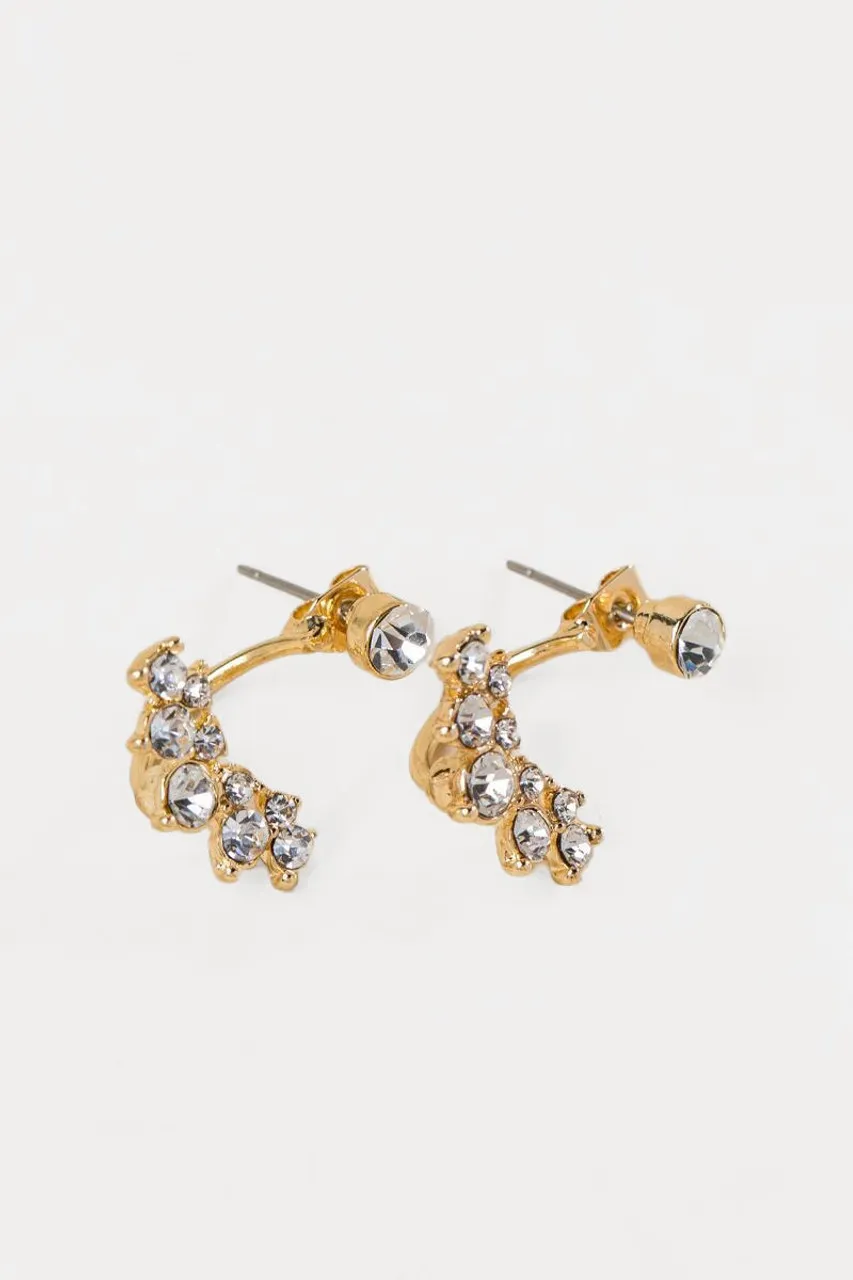 Martha Crystal Row Ear Jackets