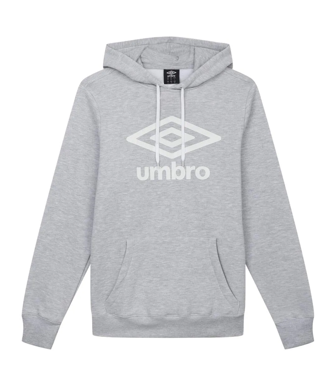 Mens logo hoodie grey marl Umbro