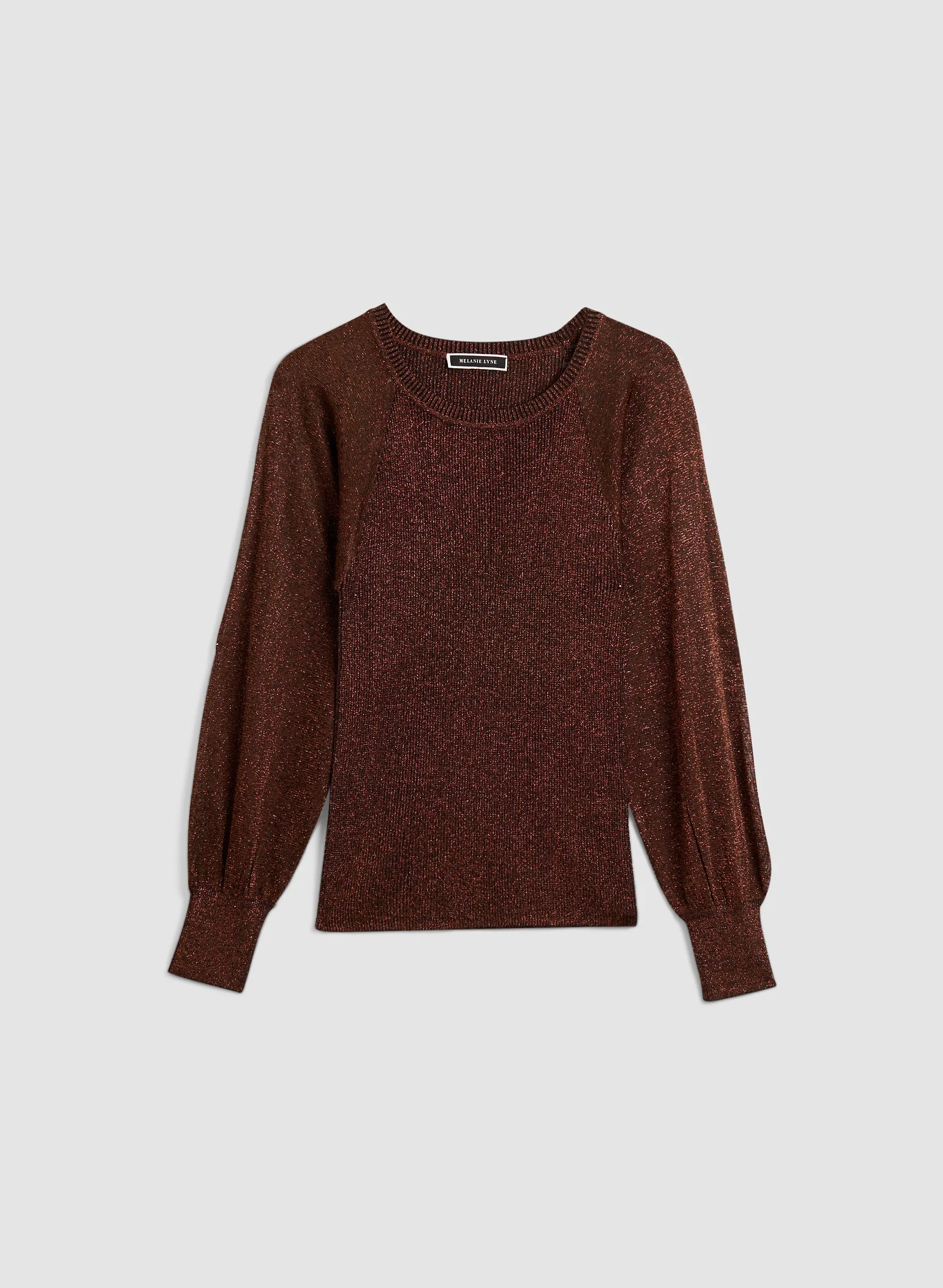 Metallic Puff Sleeve Sweater