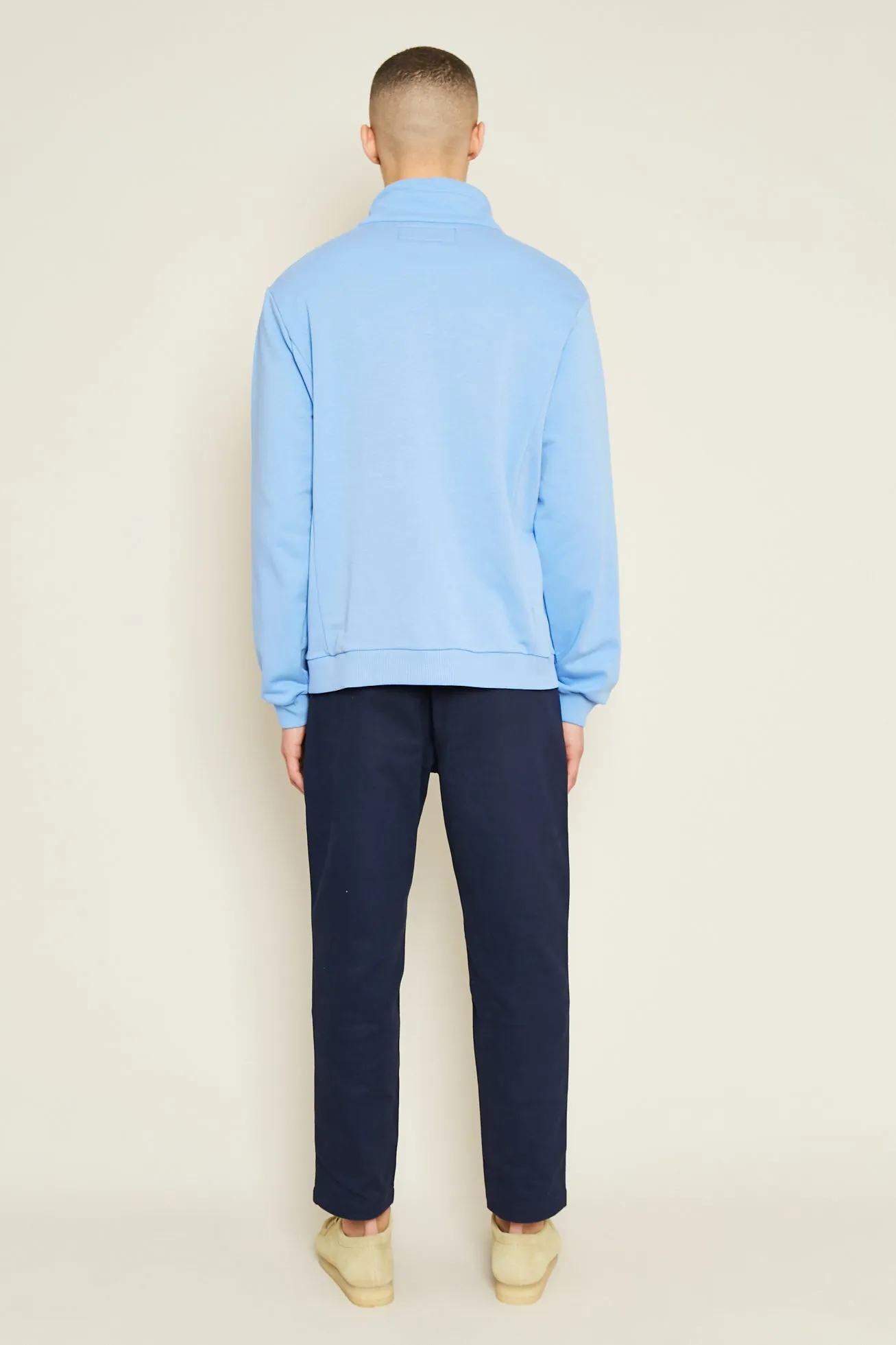 MONSANTO 1/2 ZIP SWEATER - BLUE