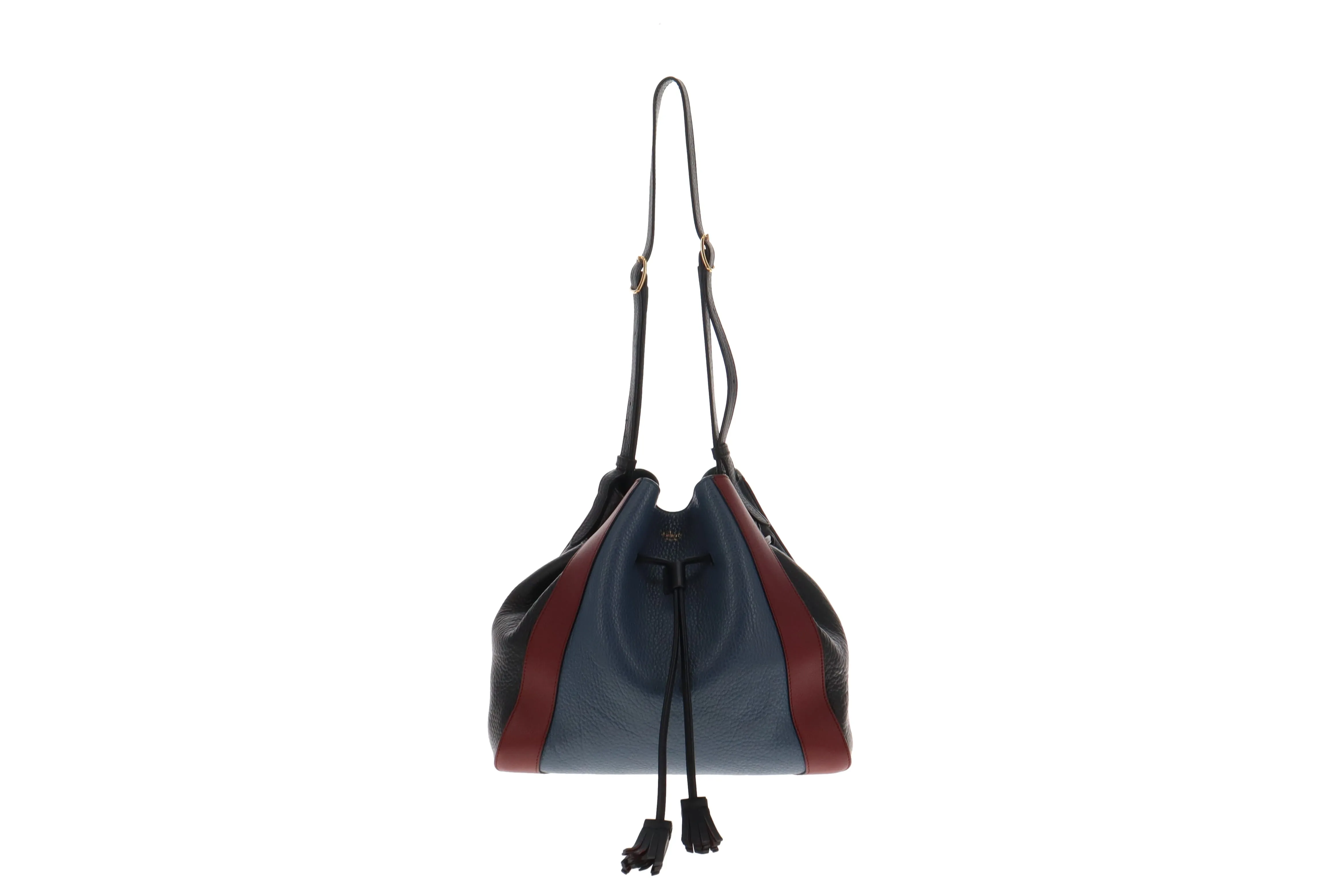 Mulberry Navy/Blue/Burgundy Leather Small Millie Tote Bag