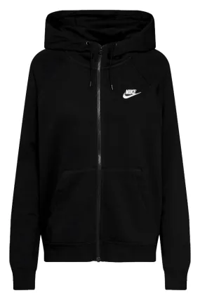 Nike Women Club Zip Hoodie Black