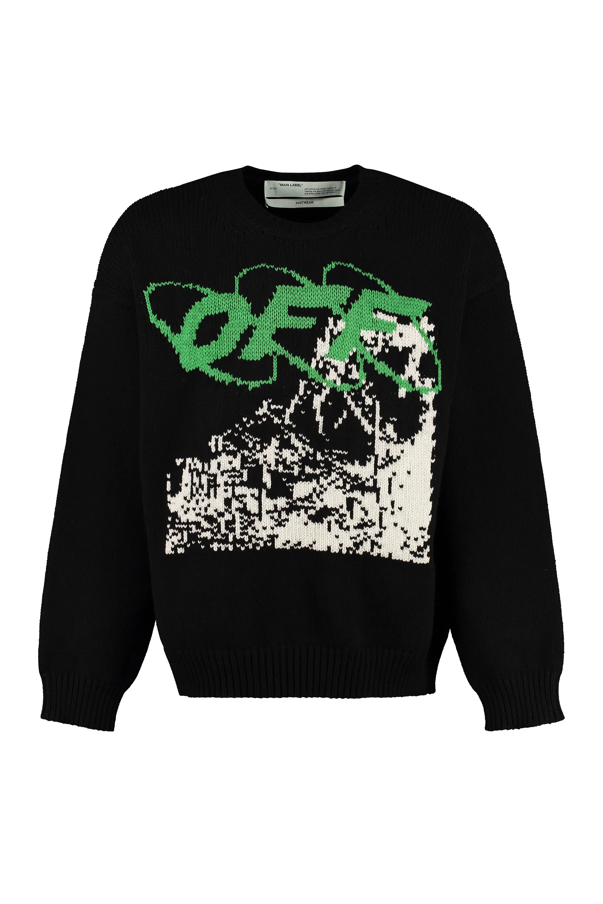 Off-White Crewneck Long-Sleeved Sweater