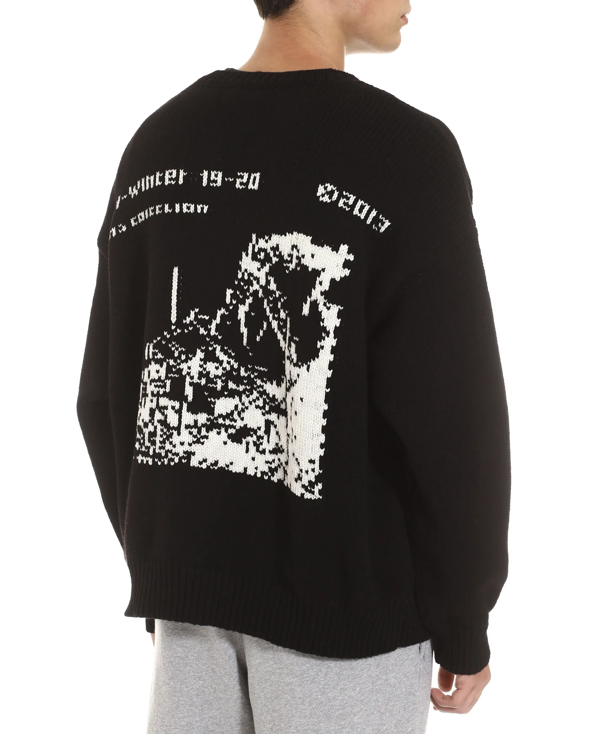 Off-White Crewneck Long-Sleeved Sweater