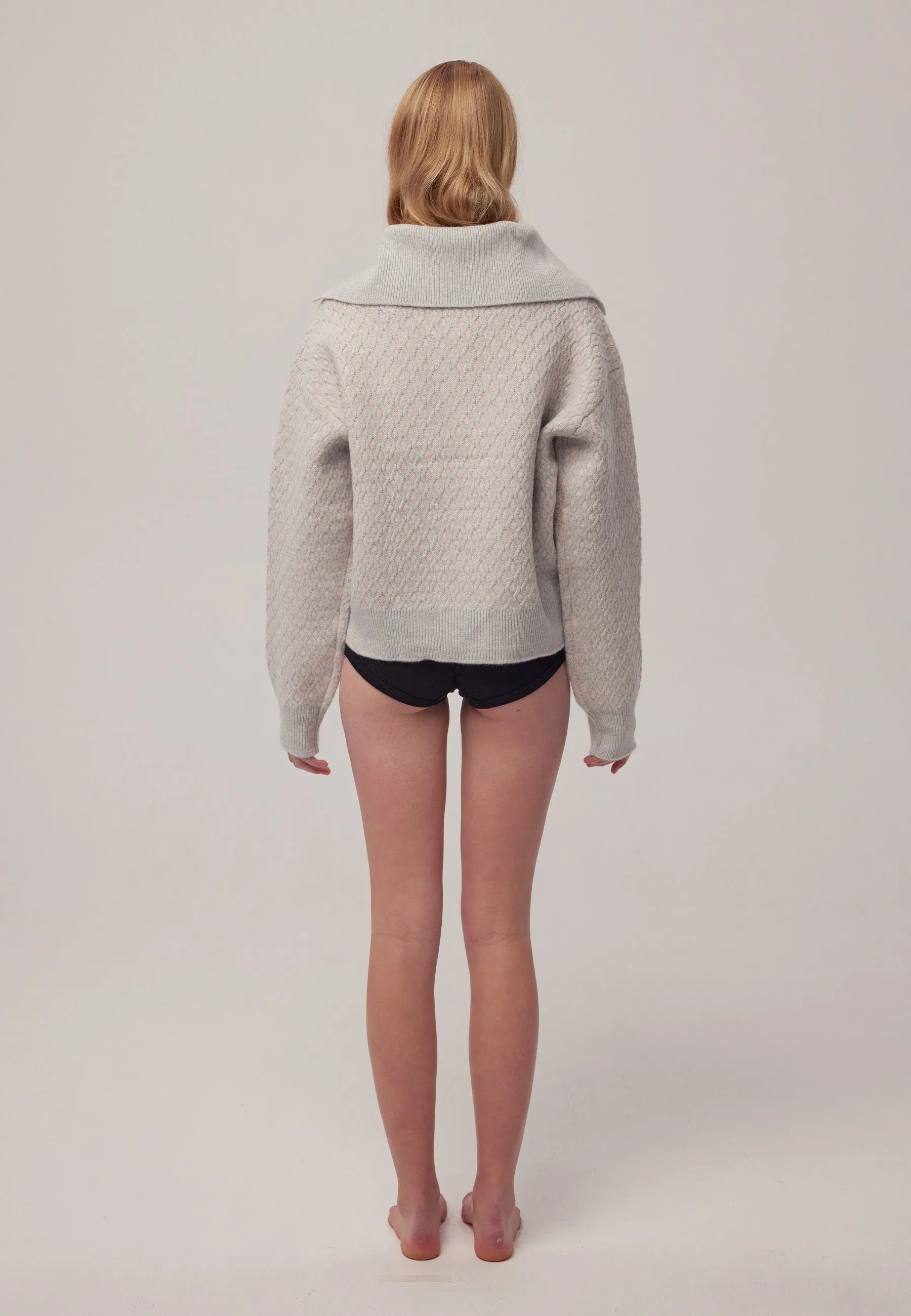 Ola Zip Sweater - Ice