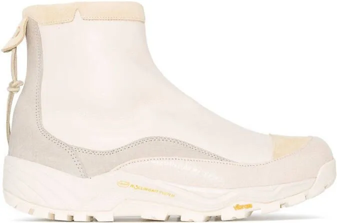 OUR LEGACY panelled ankle boots White