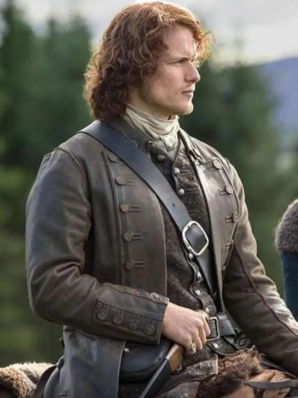 Outlander Jamie Fraser Leather Coat - New American Jackets