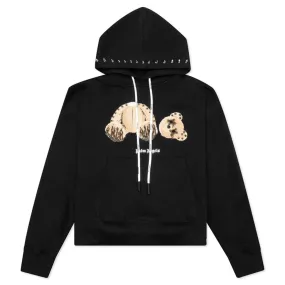 PA Punk Bear Hoodie - Black/Brown