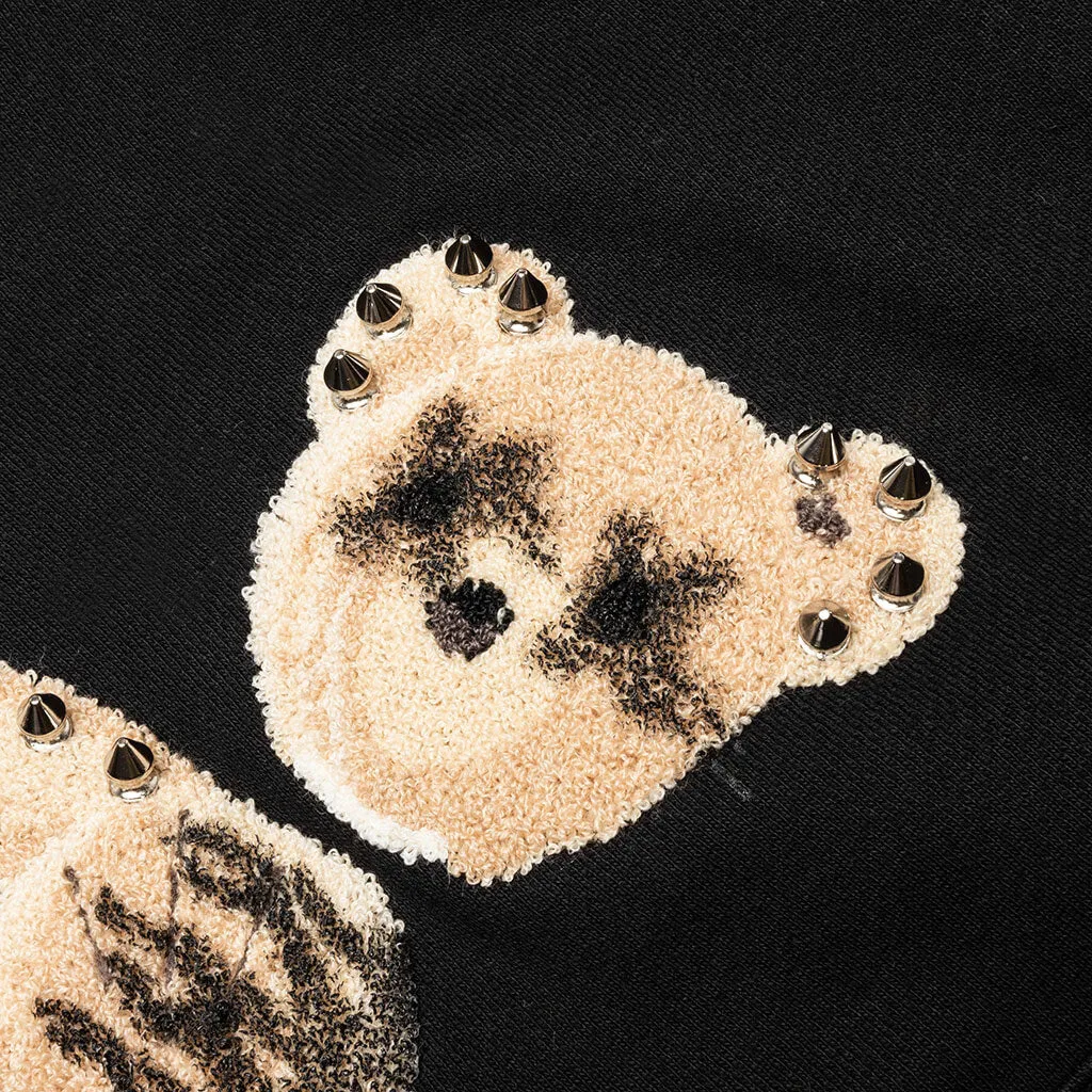 PA Punk Bear Hoodie - Black/Brown