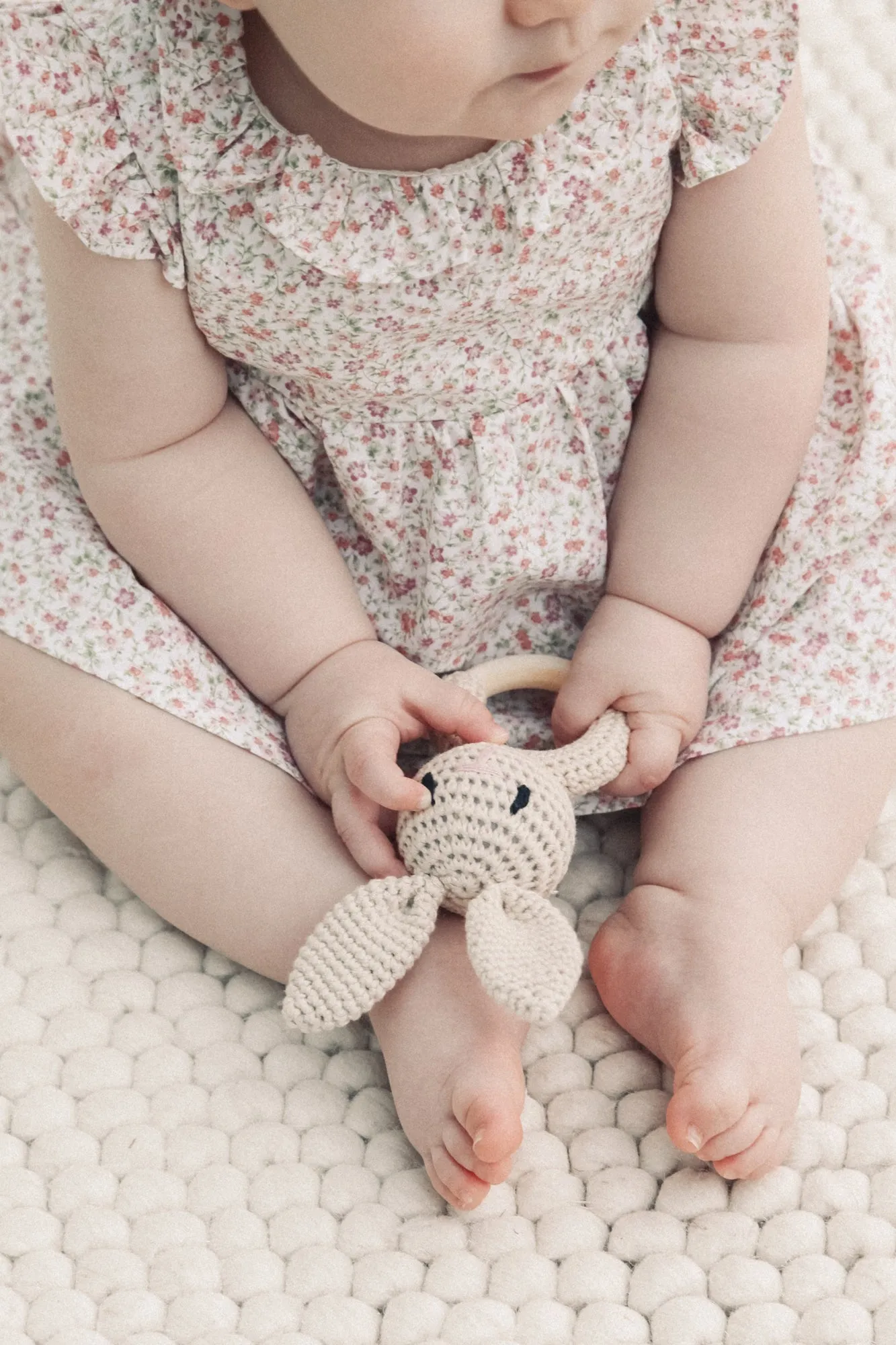 Pink Ditsy Frill Top & Bloomer Set