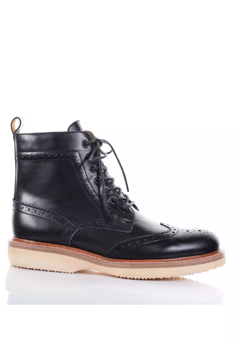 PRODUIT PARFAIT Leather Oxford Boots