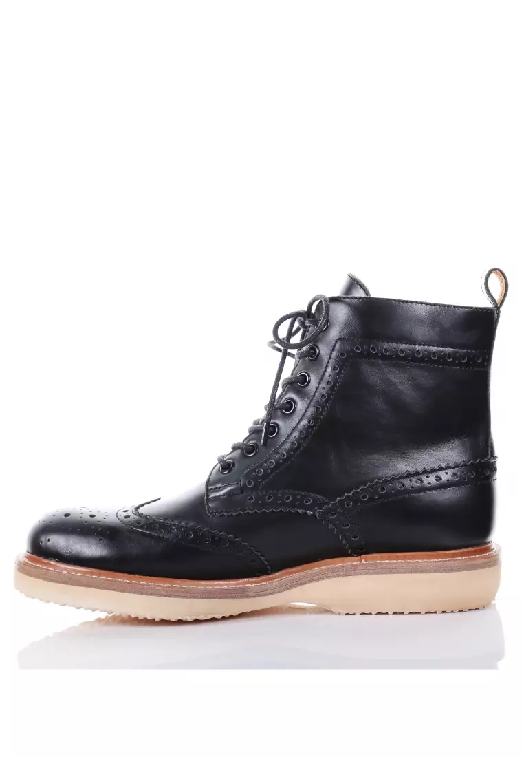 PRODUIT PARFAIT Leather Oxford Boots