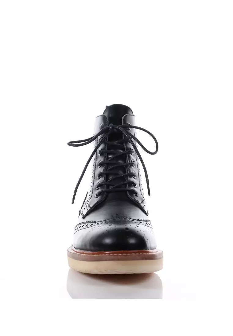 PRODUIT PARFAIT Leather Oxford Boots