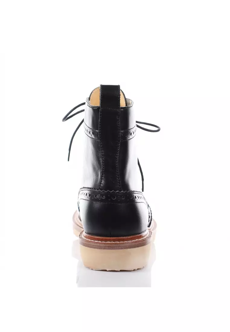 PRODUIT PARFAIT Leather Oxford Boots