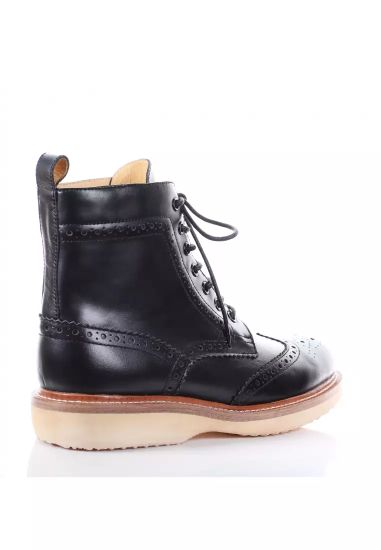 PRODUIT PARFAIT Leather Oxford Boots