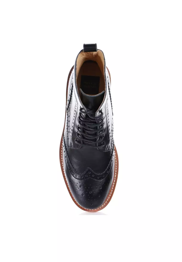 PRODUIT PARFAIT Leather Oxford Boots