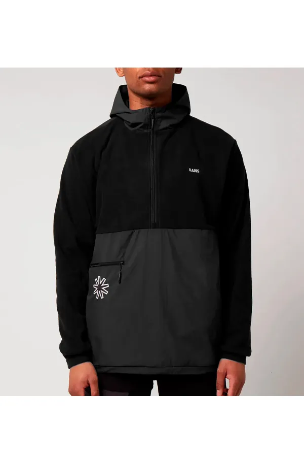 Rains 1865 Fleece Hoodie Jacket Black