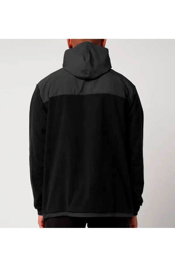 Rains 1865 Fleece Hoodie Jacket Black