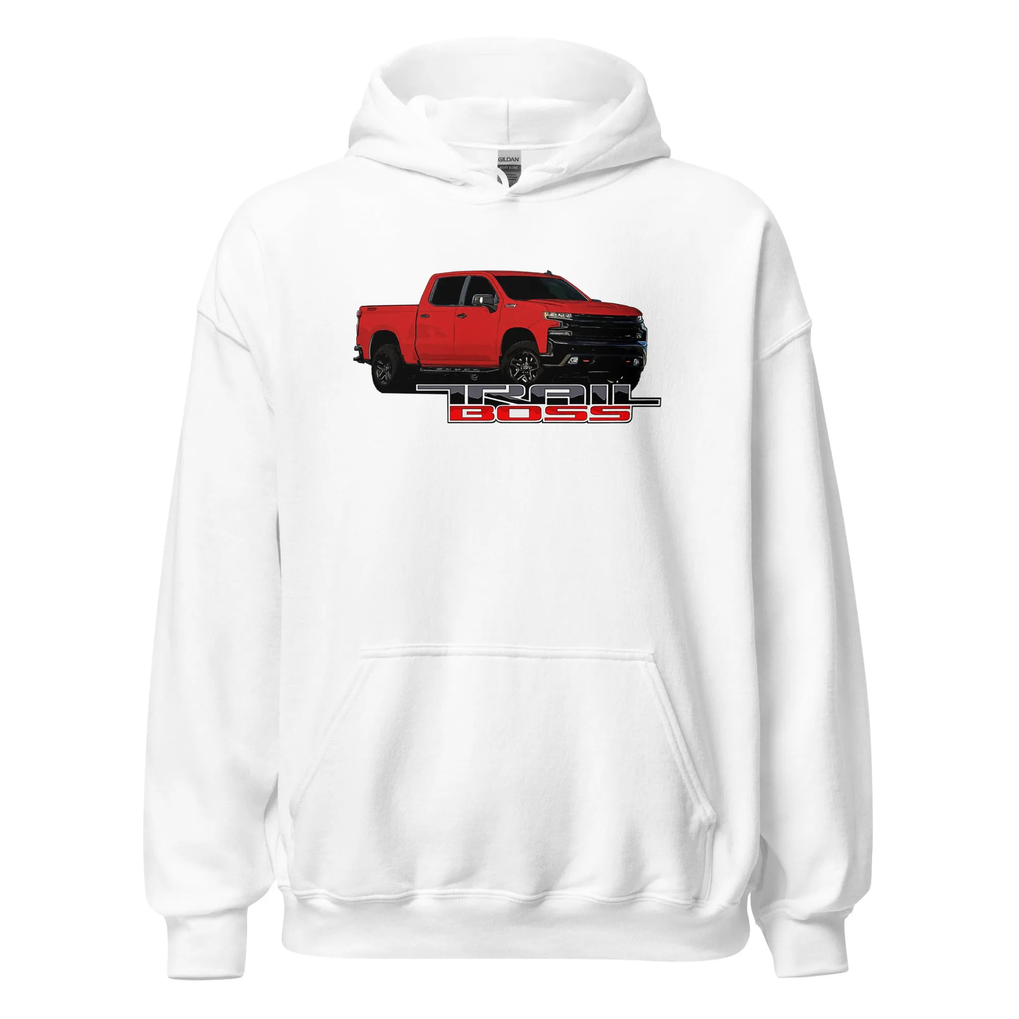 Red Trail Boss Truck Hoodie Sweatshirt