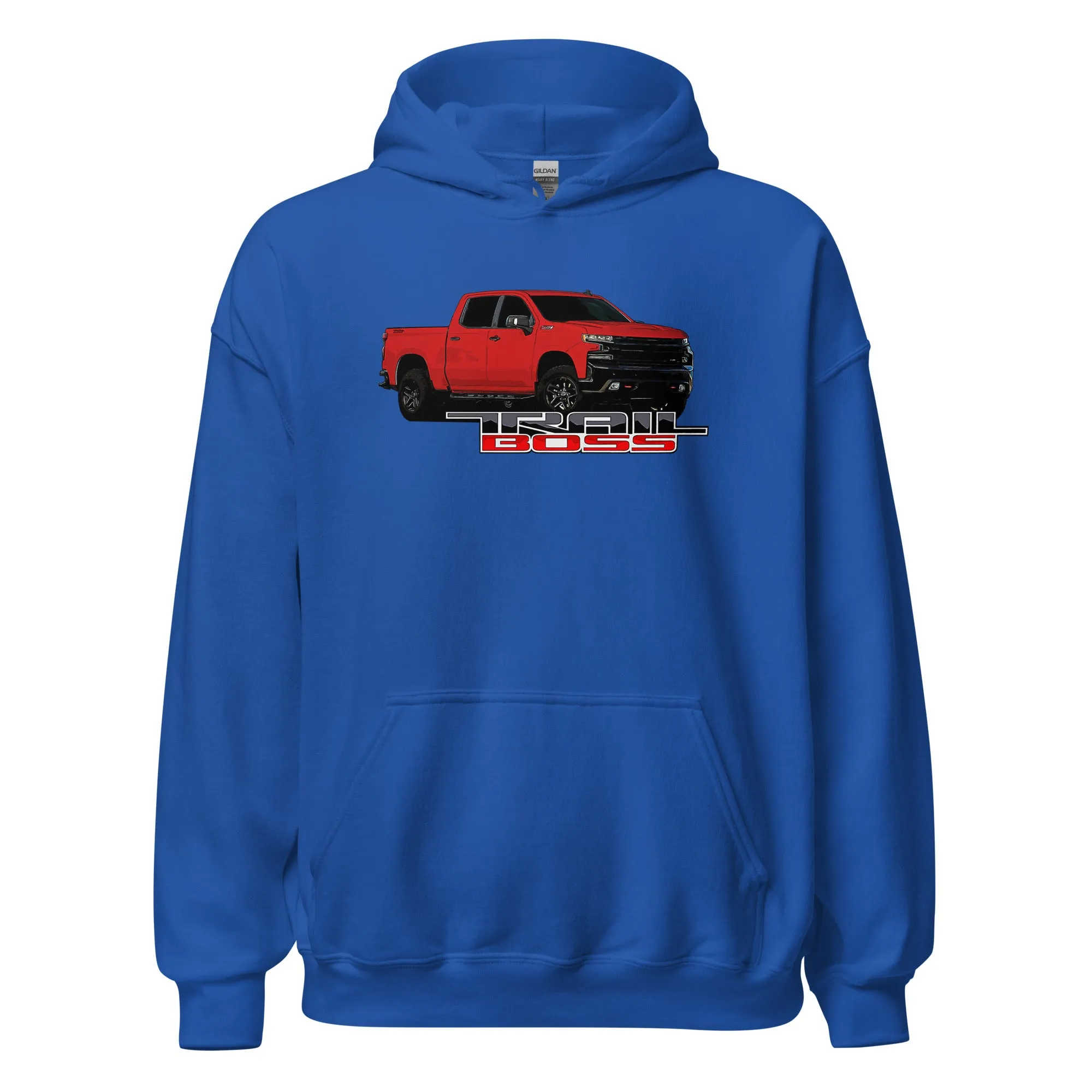 Red Trail Boss Truck Hoodie Sweatshirt