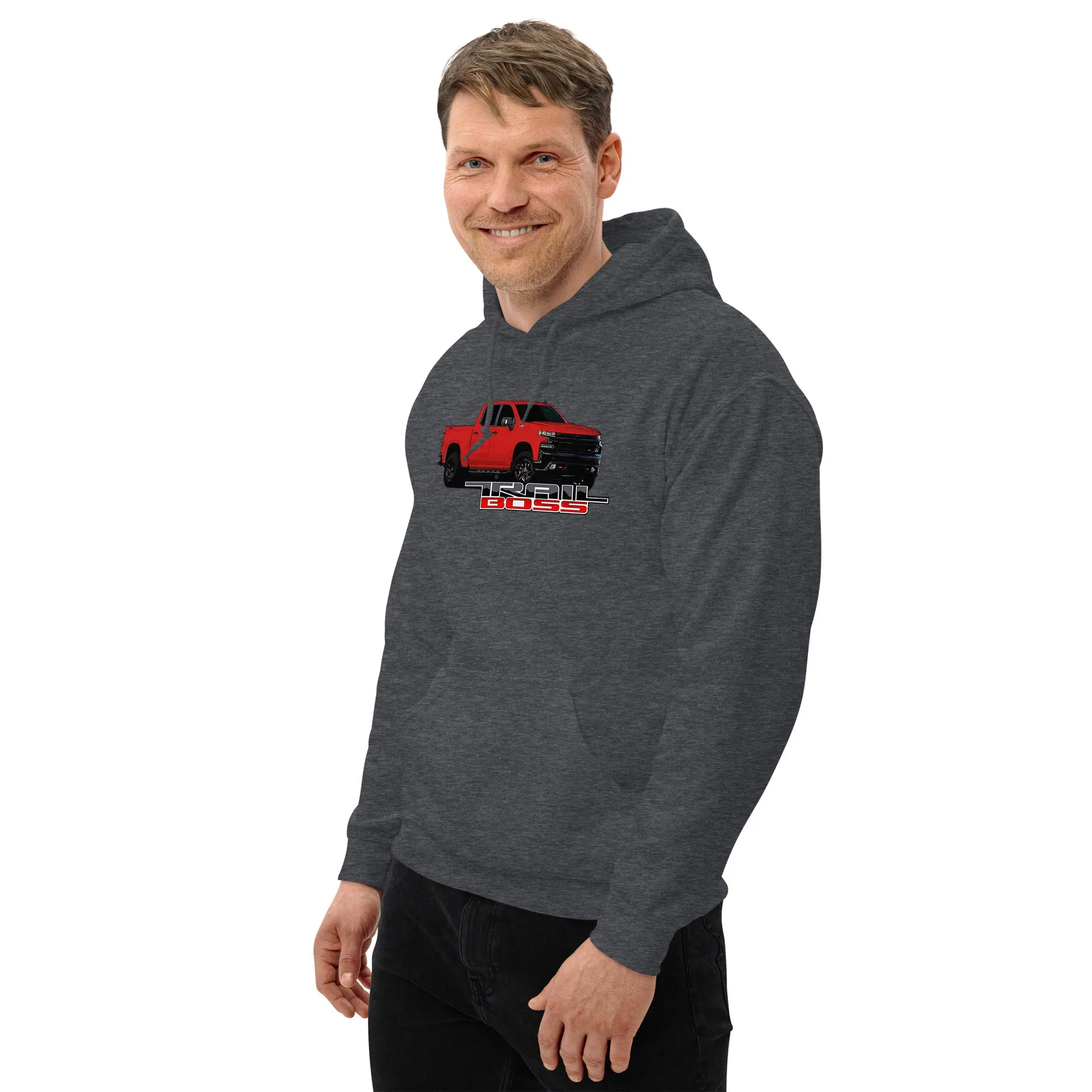 Red Trail Boss Truck Hoodie Sweatshirt