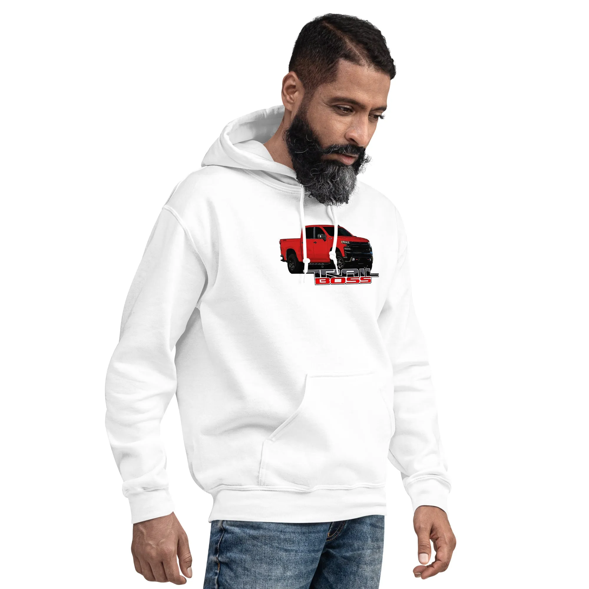 Red Trail Boss Truck Hoodie Sweatshirt