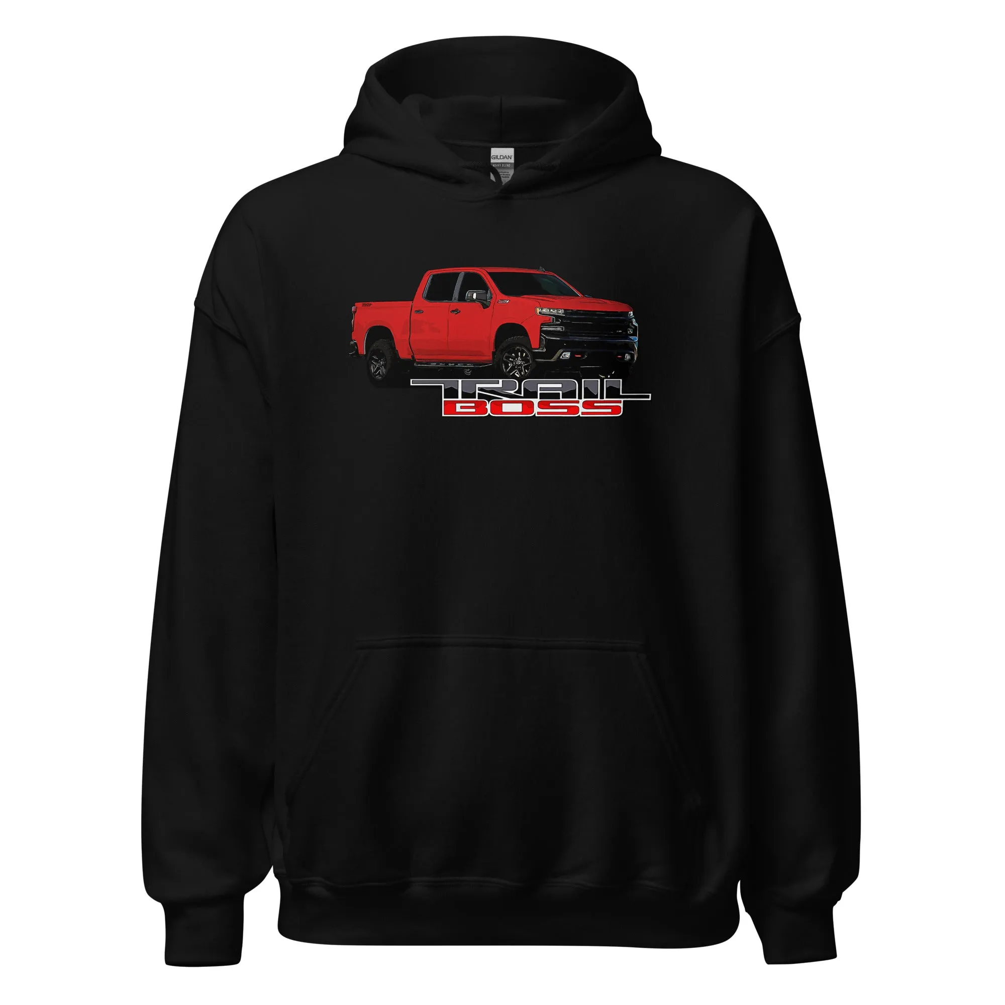 Red Trail Boss Truck Hoodie Sweatshirt