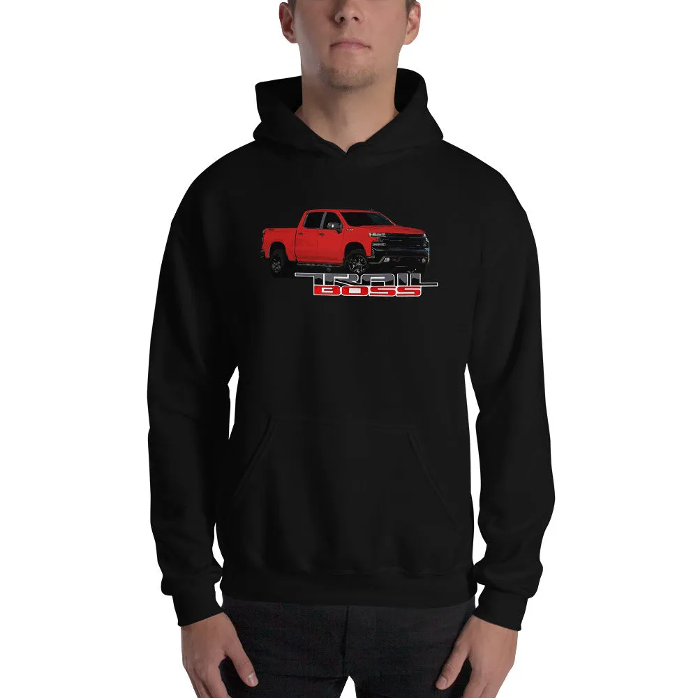 Red Trail Boss Truck Hoodie Sweatshirt