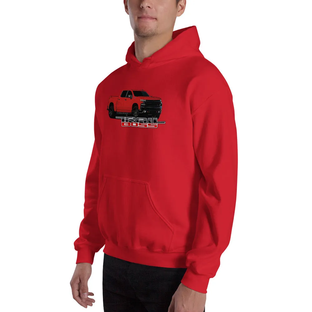 Red Trail Boss Truck Hoodie Sweatshirt