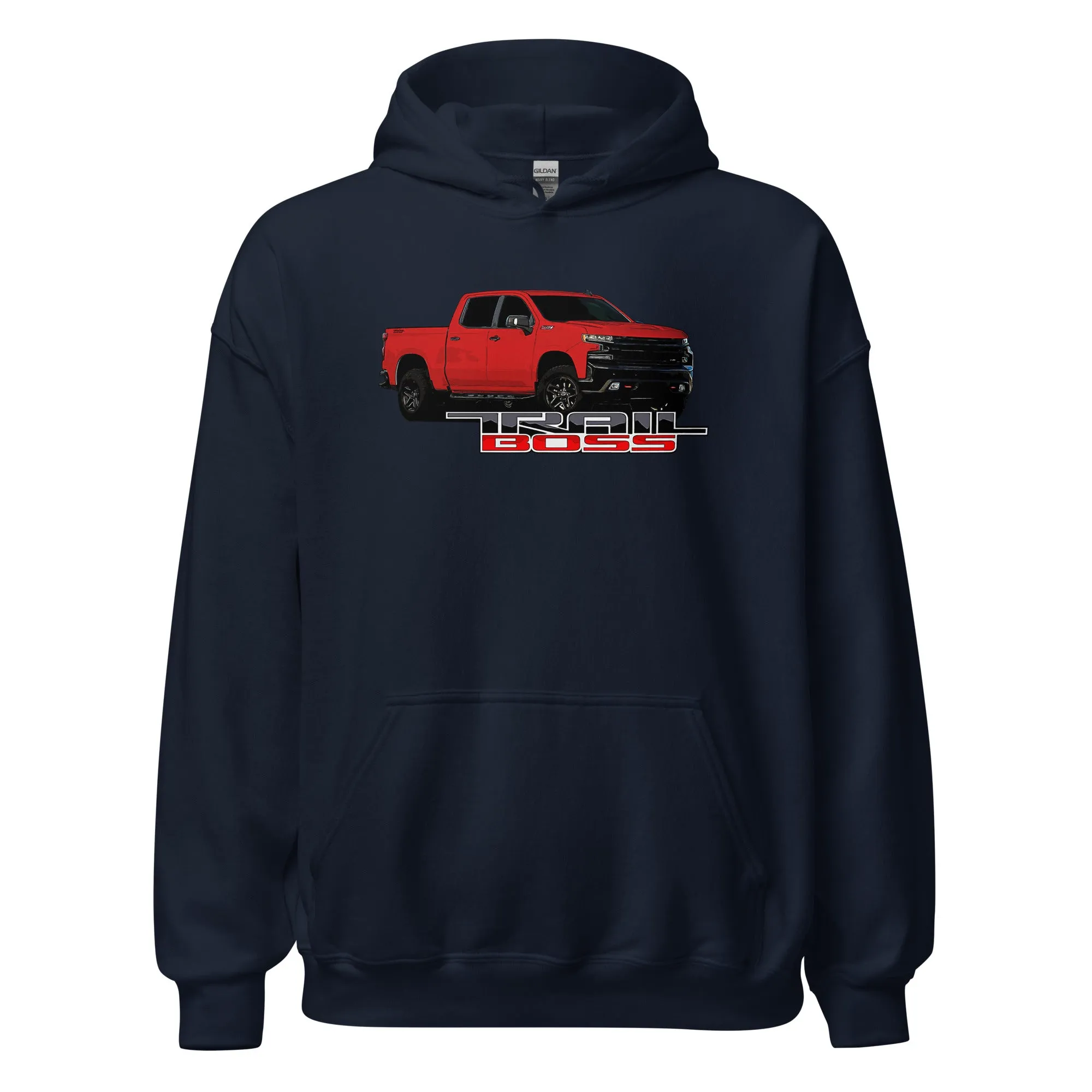 Red Trail Boss Truck Hoodie Sweatshirt