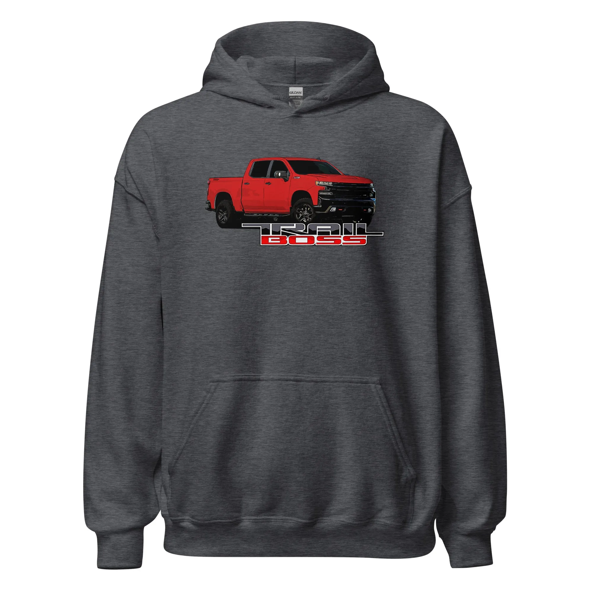 Red Trail Boss Truck Hoodie Sweatshirt