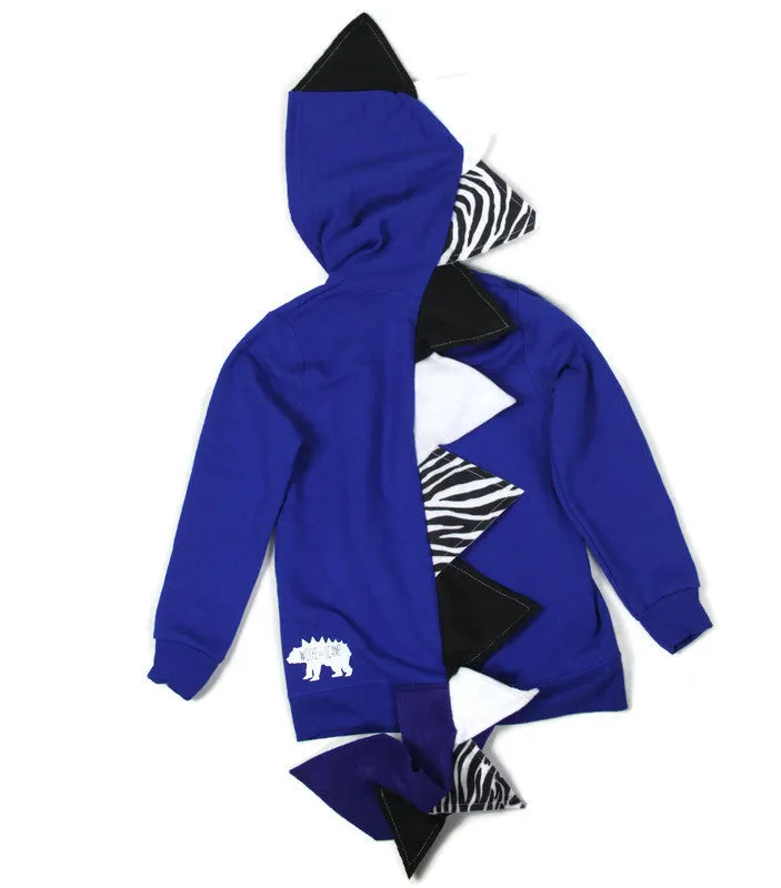 Royal Blue Dragon Hoodie with Tail