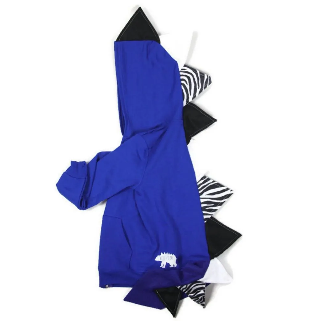 Royal Blue Dragon Hoodie with Tail