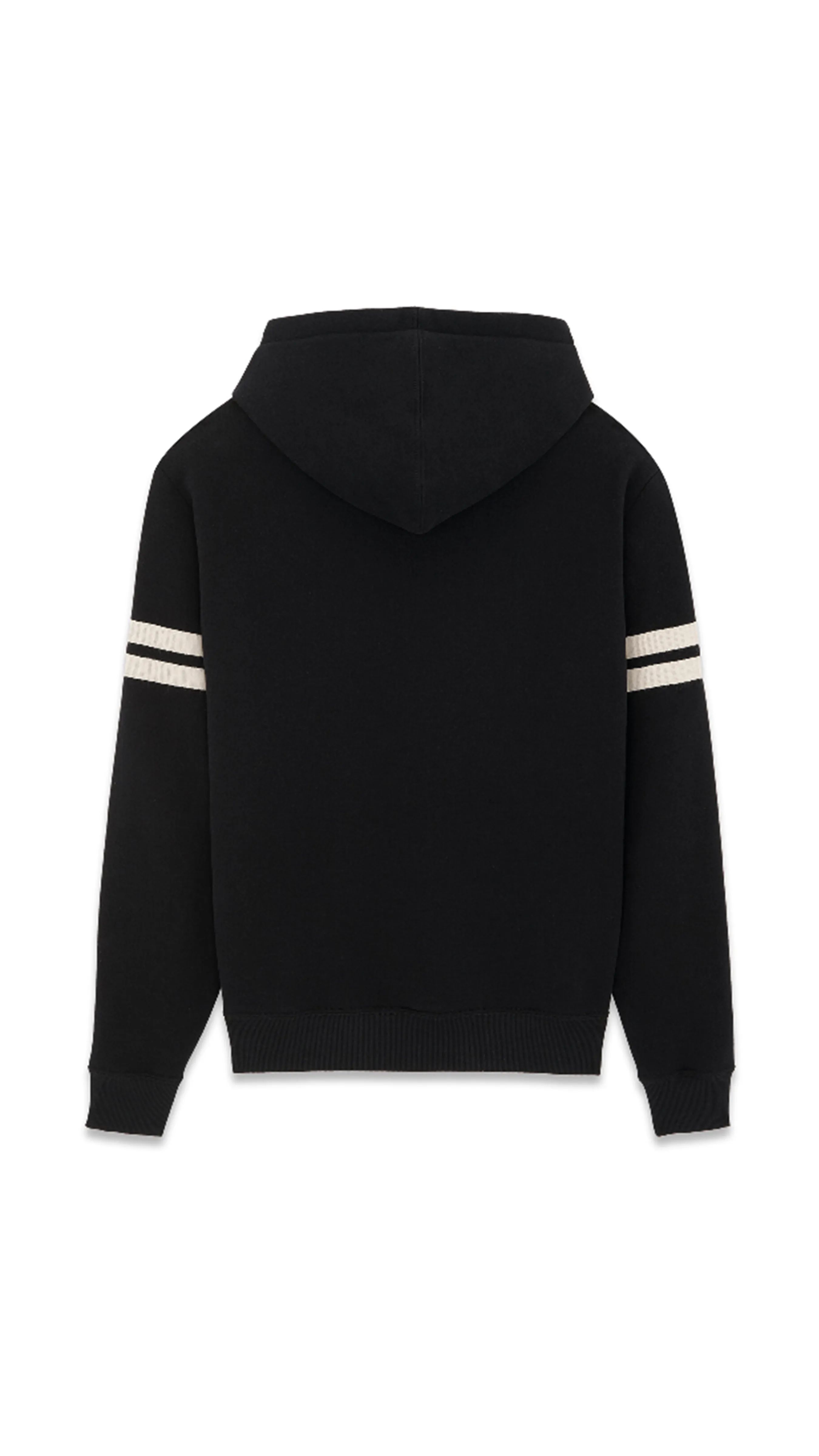 Saint Laurent Fleece Hoodie - Black/White