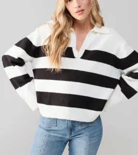 Sanctuary Johnny Sweater in Black + Milk