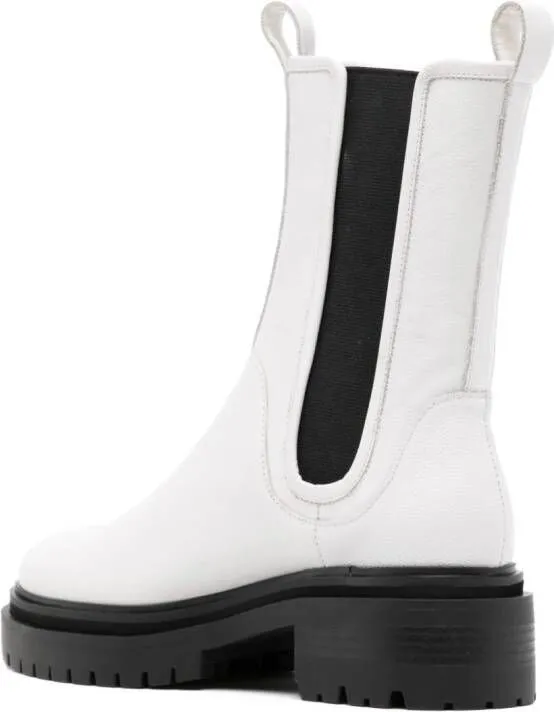 Senso Pandora leather boots White