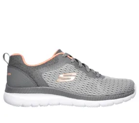 SNEAKERS SKECHERS DONNA BOUNTIFUL - QUICK PATH GRIGIO/CORALLO 12607 GYCL