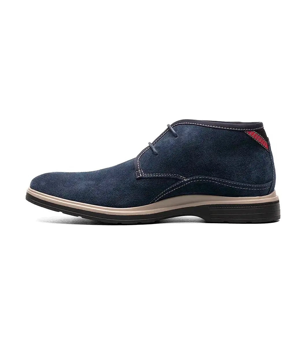 Stacy Adams - TILDEN Plain Toe Chukka Boot - Navy Suede - 25547-415