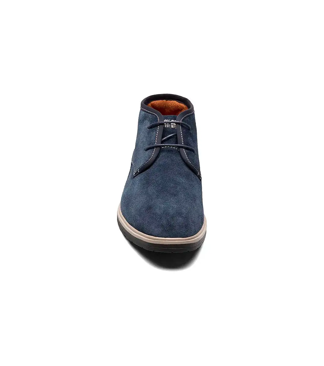 Stacy Adams - TILDEN Plain Toe Chukka Boot - Navy Suede - 25547-415